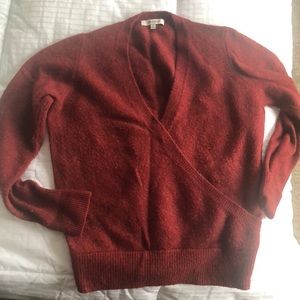 Madewell wrap v-neck sweater